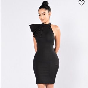 Black Ruffle Halter Dress - NEVER WORN